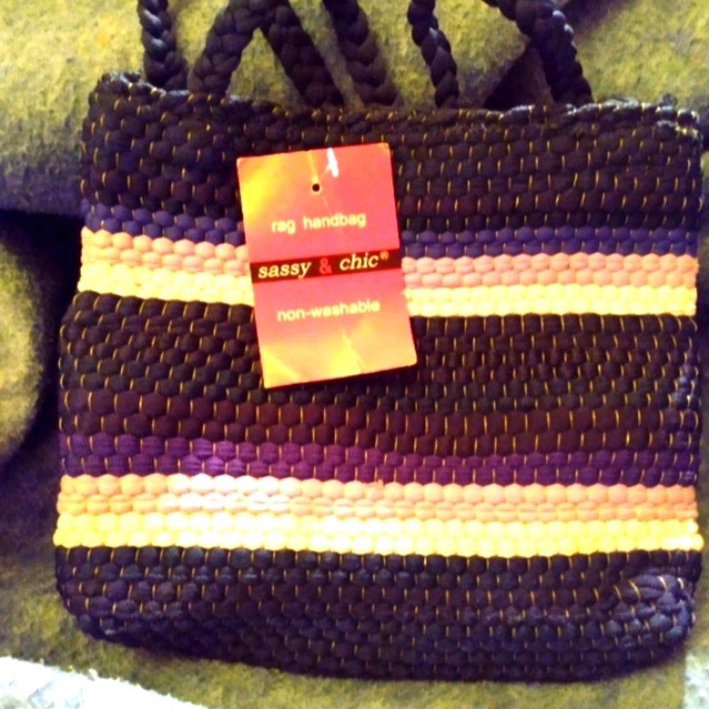 Sassy & Chic Rag Handbag Tote NEW